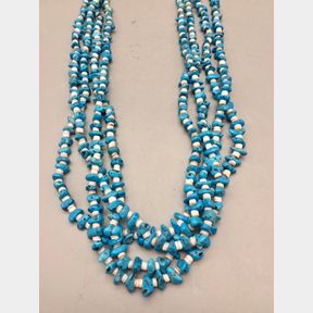 Multi Strand Turquoise and Shell Necklace