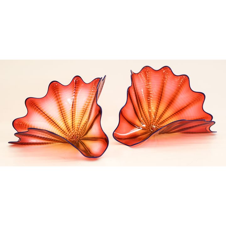 Dale Chihuly ''Strawberry Persian Duo'' Glass