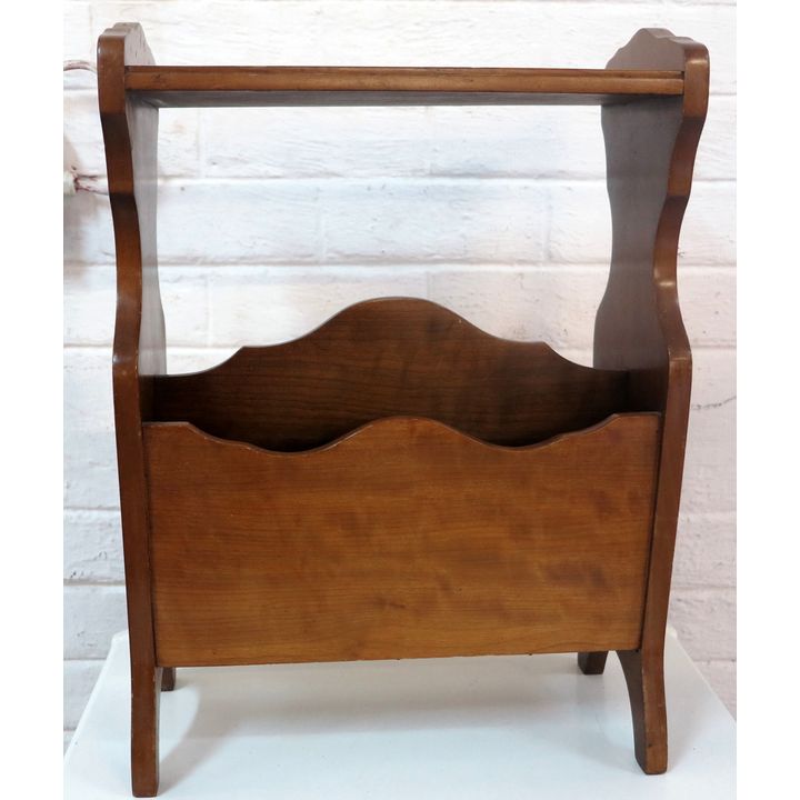 WOODEN MAGAZINE RACK,