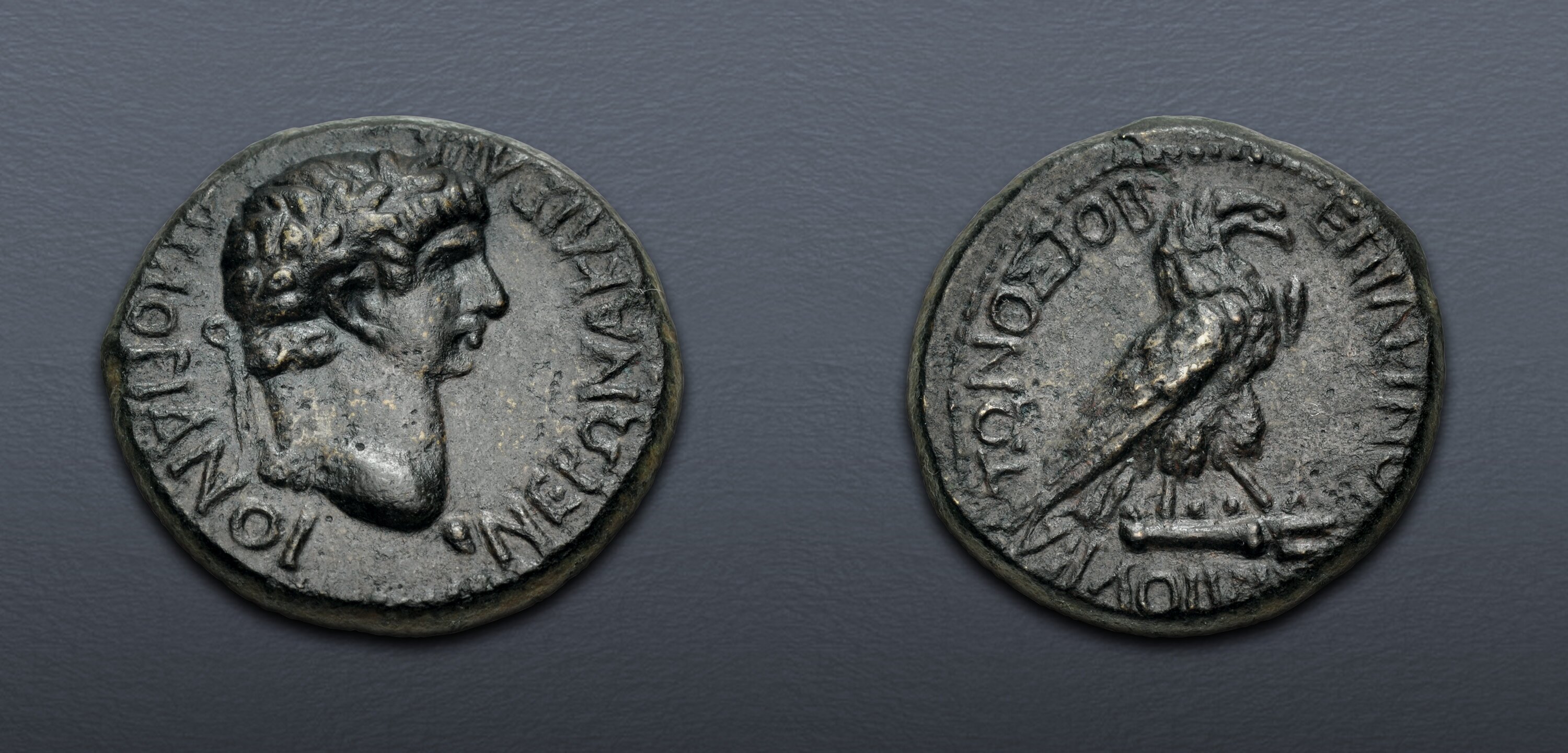 PHRYGIA, Amorium. Nero. AD 54-68. Æ (21mm, 6.41 g, 12h). Lucius Iulus ...