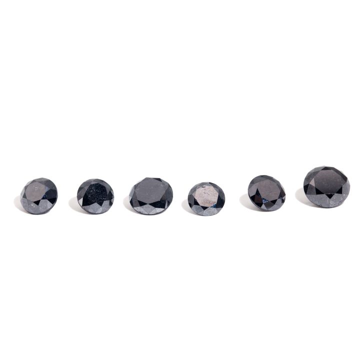10.37 Carats of Black Diamonds Parcel