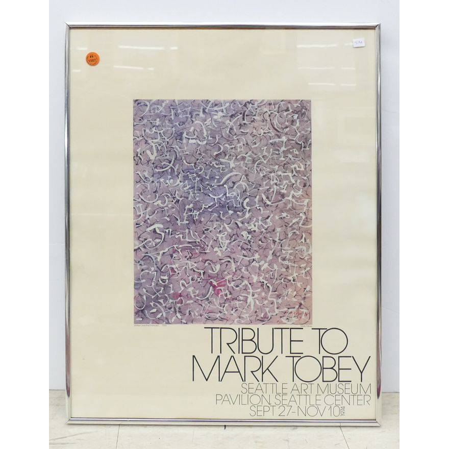 Tribute to Mark Tobey Exhibition Poster Framed 22''x17''