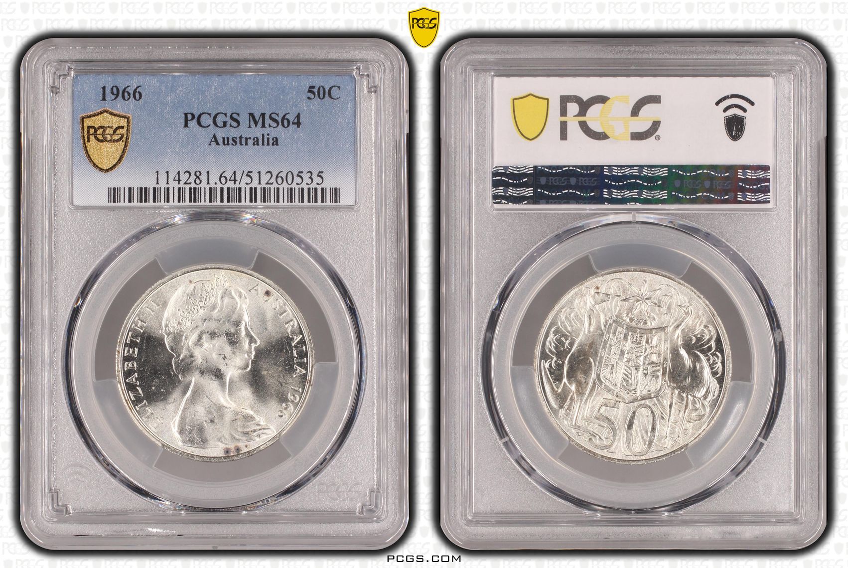 Fifty Cent, 1966, PCGS MS64