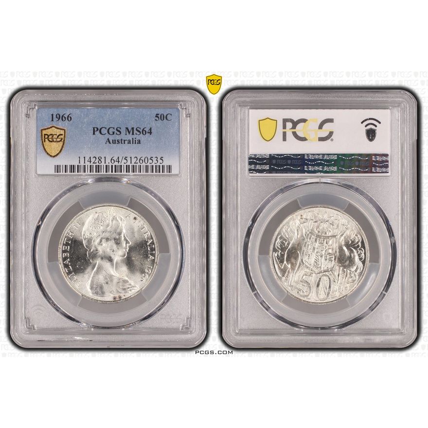 Fifty Cent, 1966, PCGS MS64