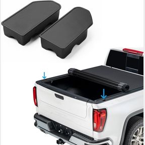 SHADEMAX STAKE POCKET COVERS CUSTOM FIT FOR 2019-2023 GMC SIERRA 1500 CHEVROLET SILVERADO 1500 2500HD 3500HD TRUCK BED RAIL HOLE P