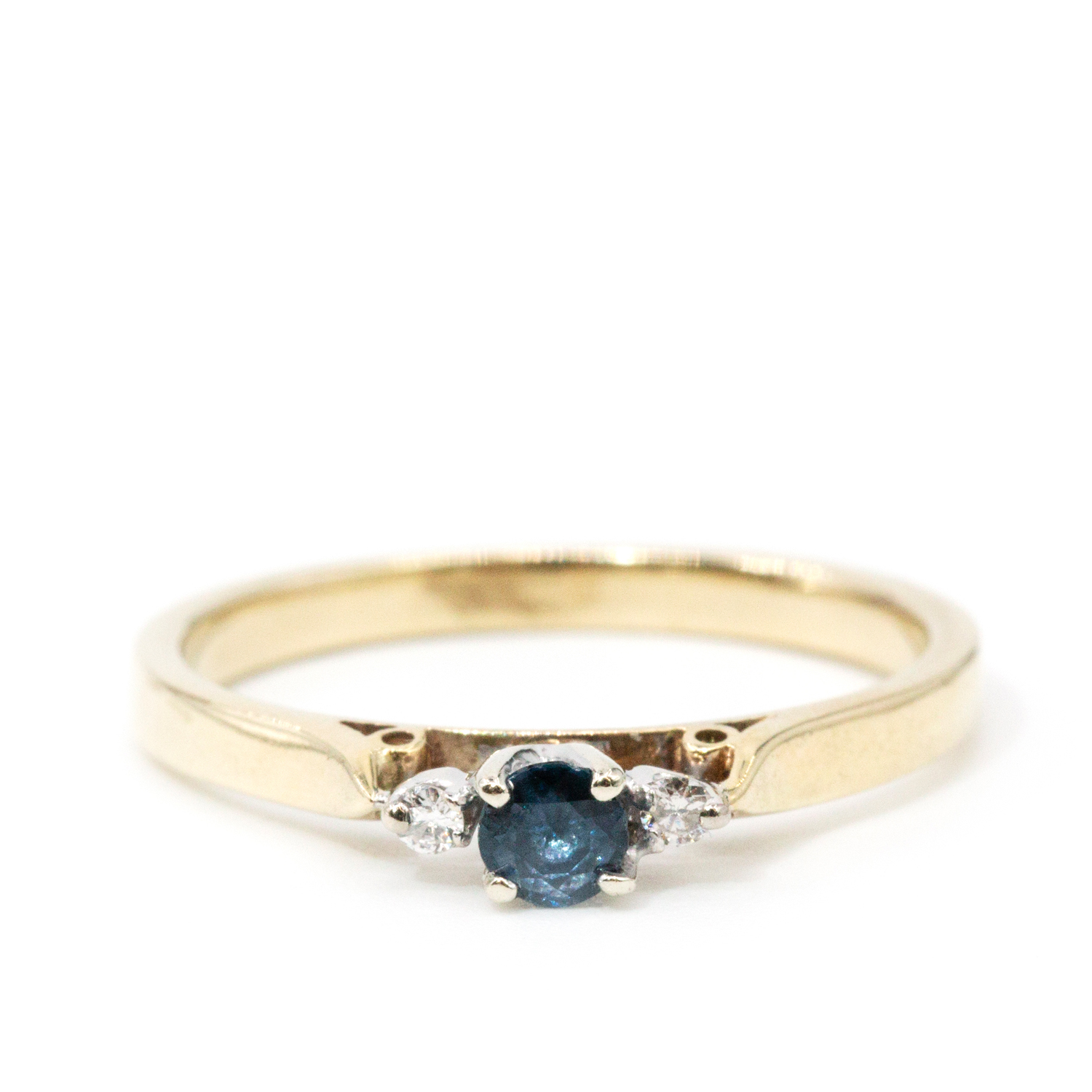 Sapphire & Diamond 9ct Gold Ring