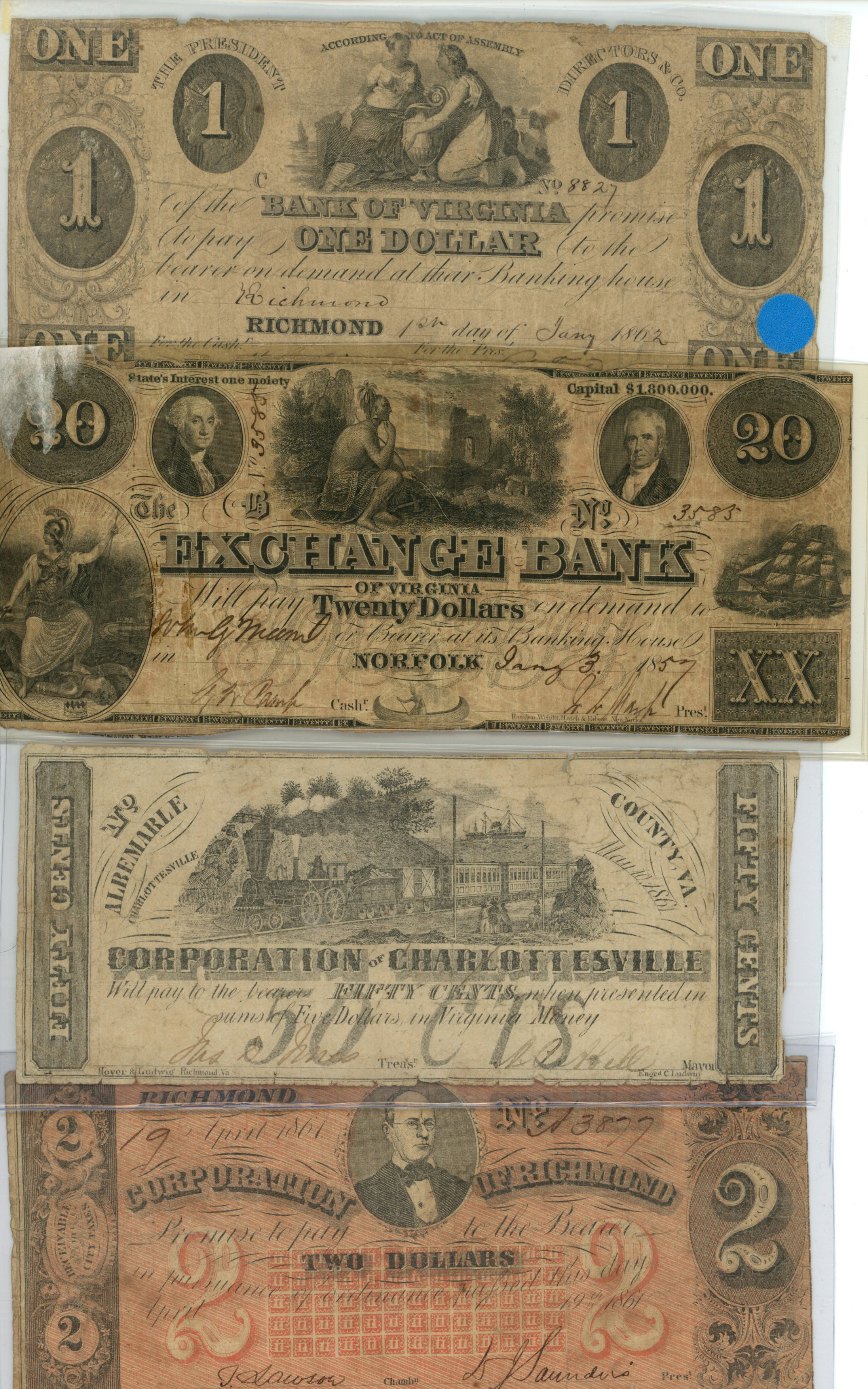 Twenty (20) Obsolete Notes. Poor to Good Fine. | Classical Numismatic Group