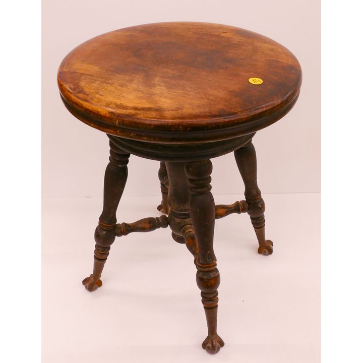 Antique Swivel Piano Stool- 19x14''