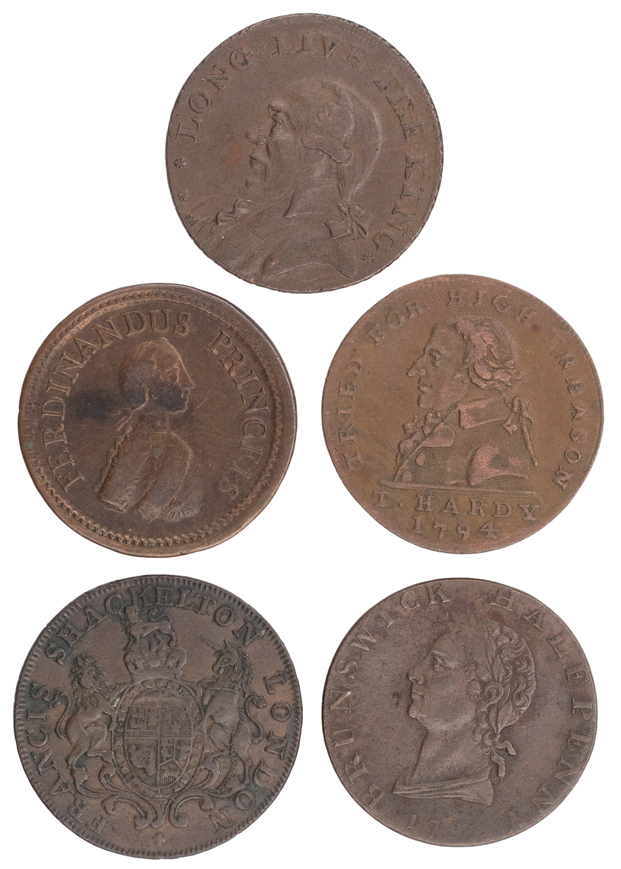Great Britain, Halfpenny Tokens, 1794, EF