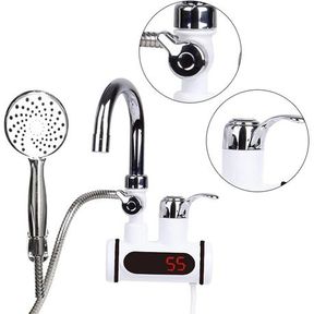 Electric Heated Tap and Shower Electric Instant LCD Digital |