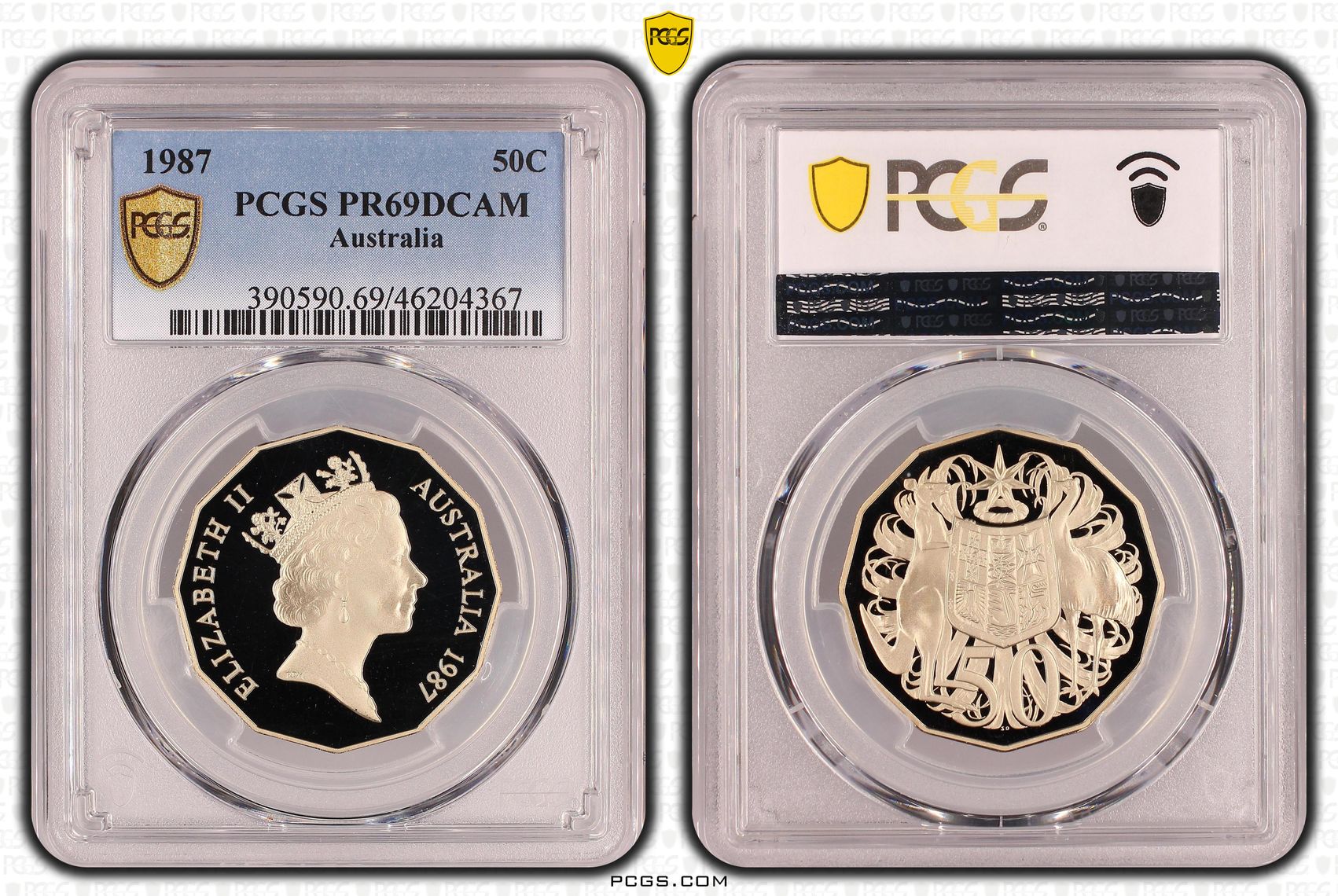 , Fifty Cent, 1987, PCGS PR69DCAM