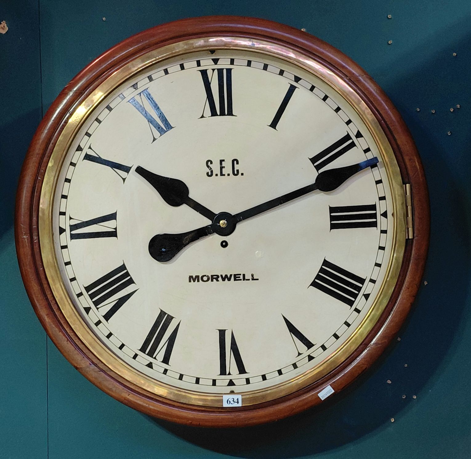 ANTIQUE RAILWAY CLOCK