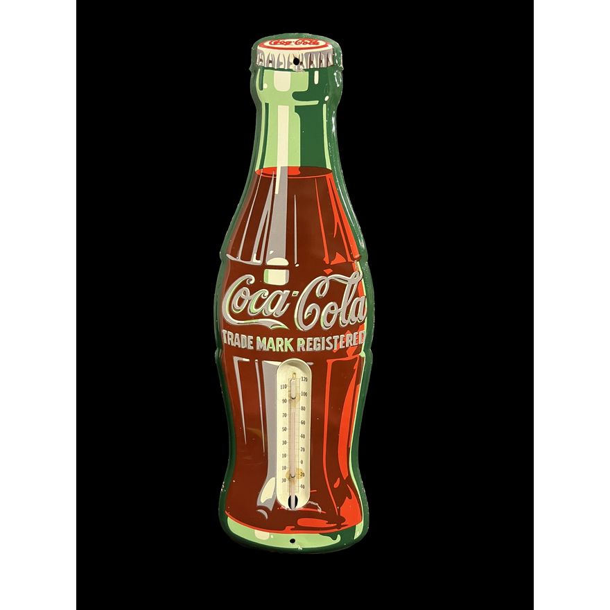 Coca Cola Coke Tin Metal Soda Thermometer
