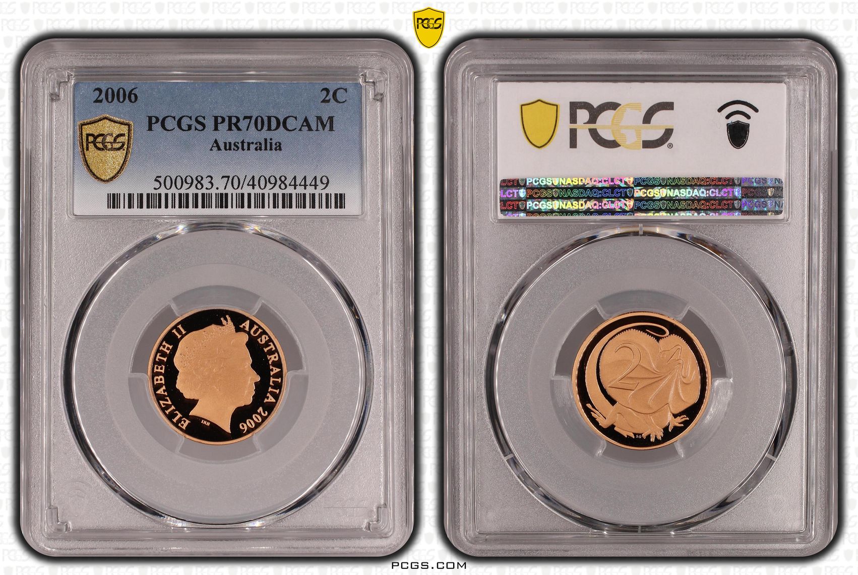Elizabeth II, Two Cent, 2006, PR70DCAM