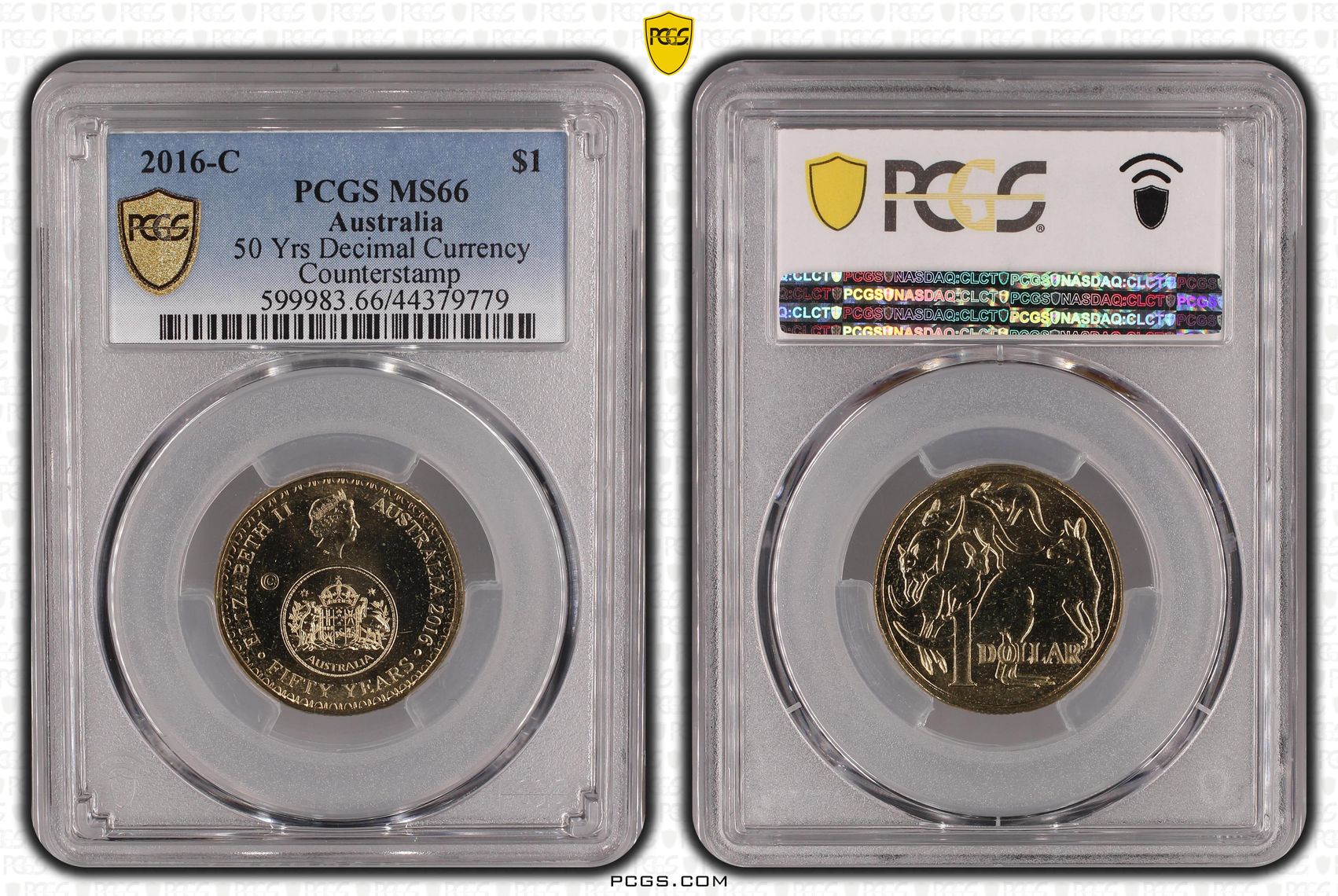 50 Yrs Decimal Currency, One Dollar, 2016-C, PCGS MS66