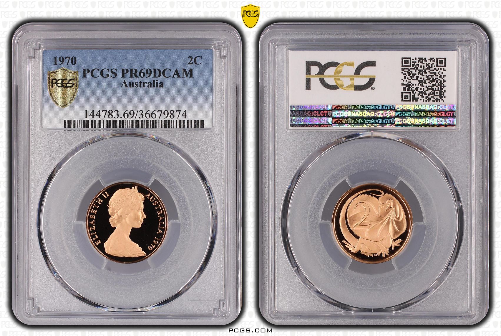 26 · 1970 Australia Two Cent, 2c PCGS - PR69DCAM -874