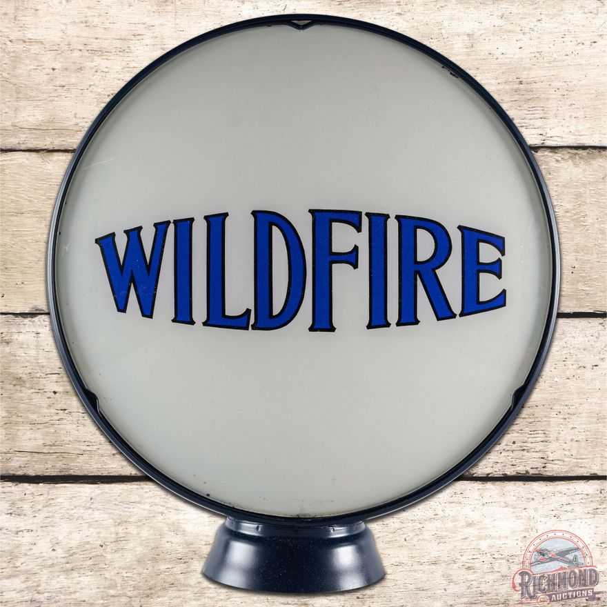 Wildfire Gasoline 15" Single Gas Pump Globe Lens w/ Metal Body