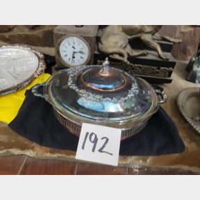 Wallace Baroque Serving Bowl with Pyrex Insert