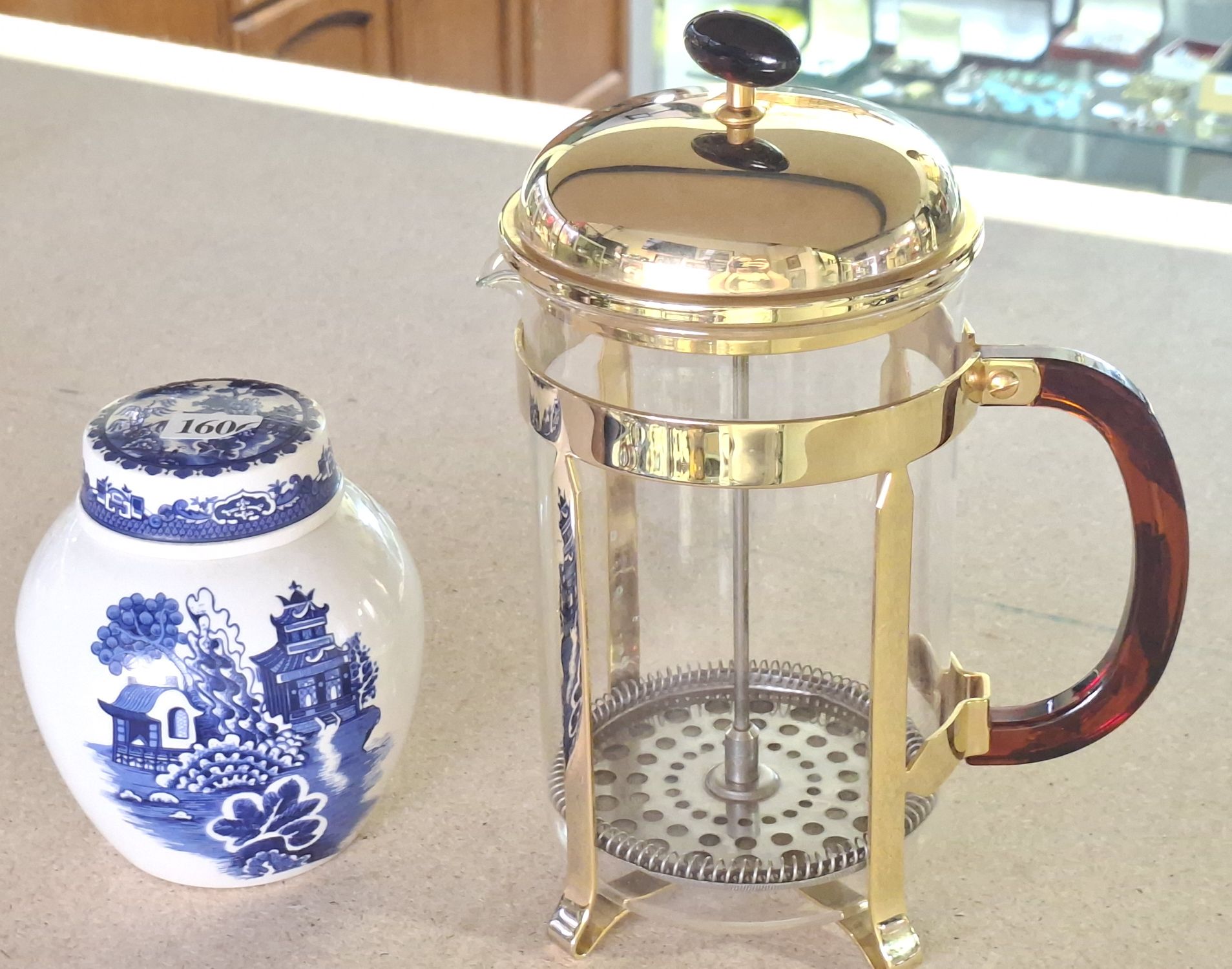 Bodium Perculator And Tea Caddy
