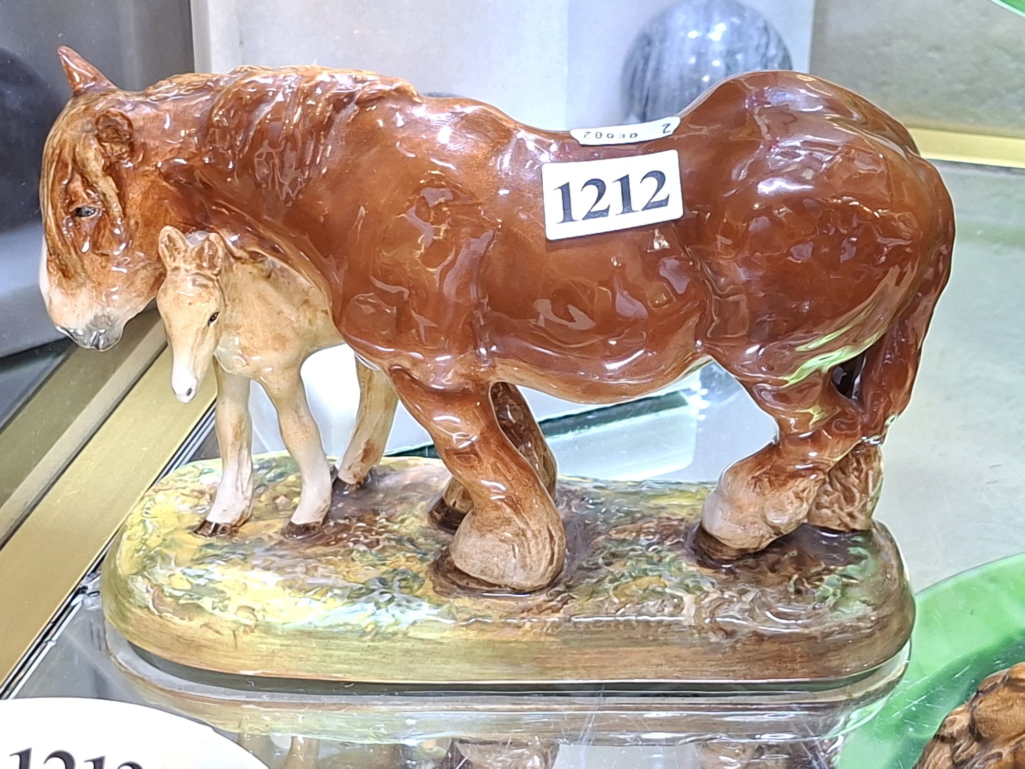 1212 · ROYAL DOULTON HORSE AND FOAL FIGURINE