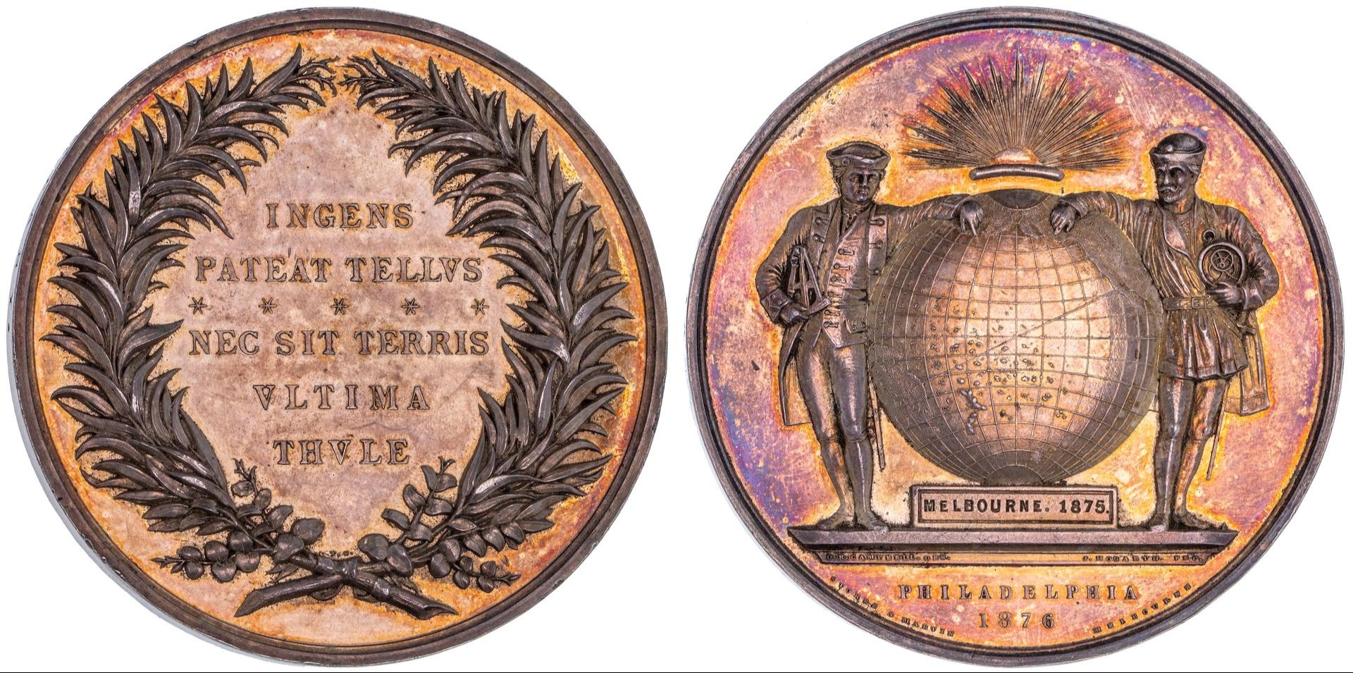 Melbourne Exhibition Medal, 1875 - 76, aUNC