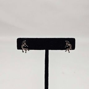 Southwest Silver Co. Sterling Silver Kokapelli Pierced Earrings