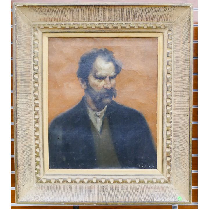 Martin E. Hoy (20th Cent. American) ''Portrait of a Man'' Oil