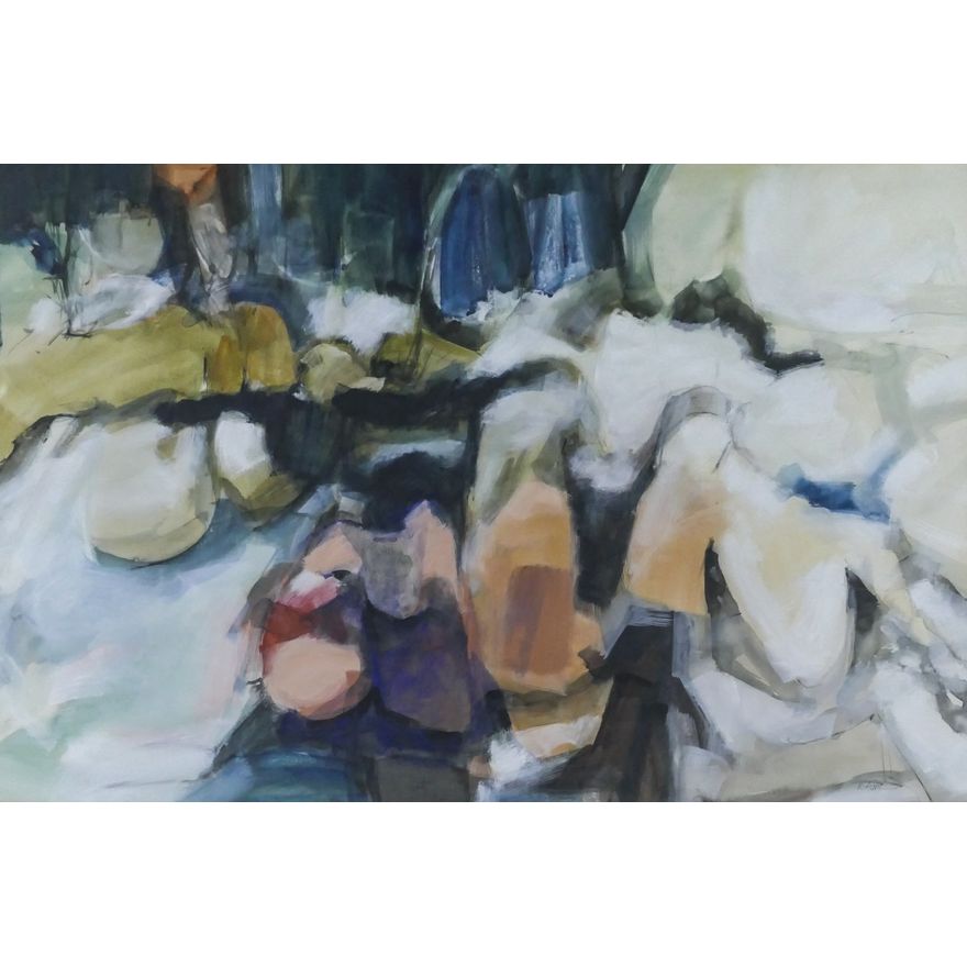 Kenneth Auvil ''High Country'' 1960 Watercolor