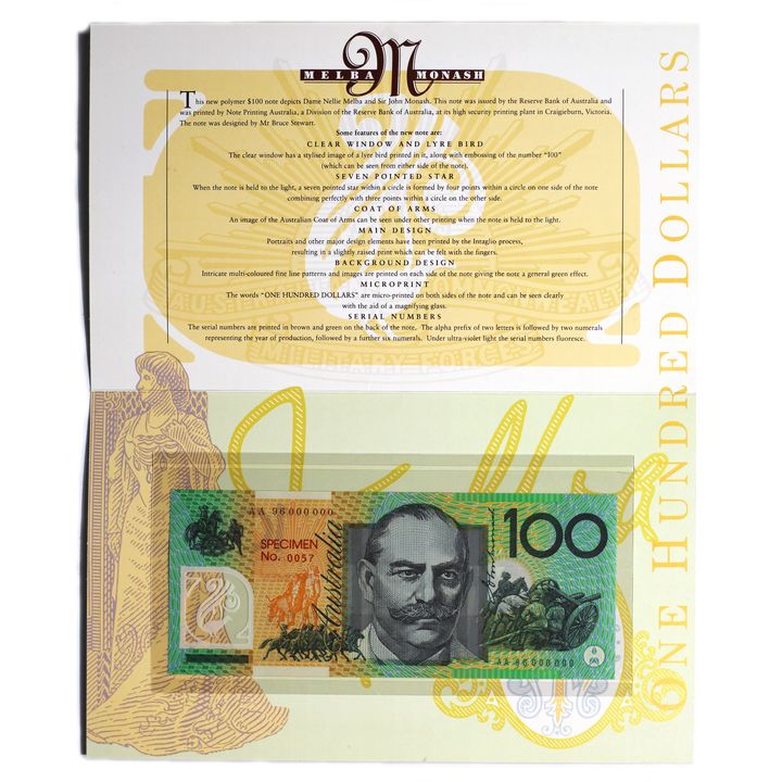 MacFarlane/Evans, One Hundred Dollars, 1996, Uncirculated