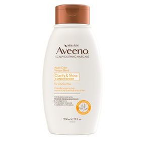 AVEENO APPLE CIDER VINEGAR SULFATE-FREE CONDITIONER FOR BALANCE & HIGH SHINE, DAILY MOISTURIZING & SCALP SOOTHING CONDITIONER FOR
