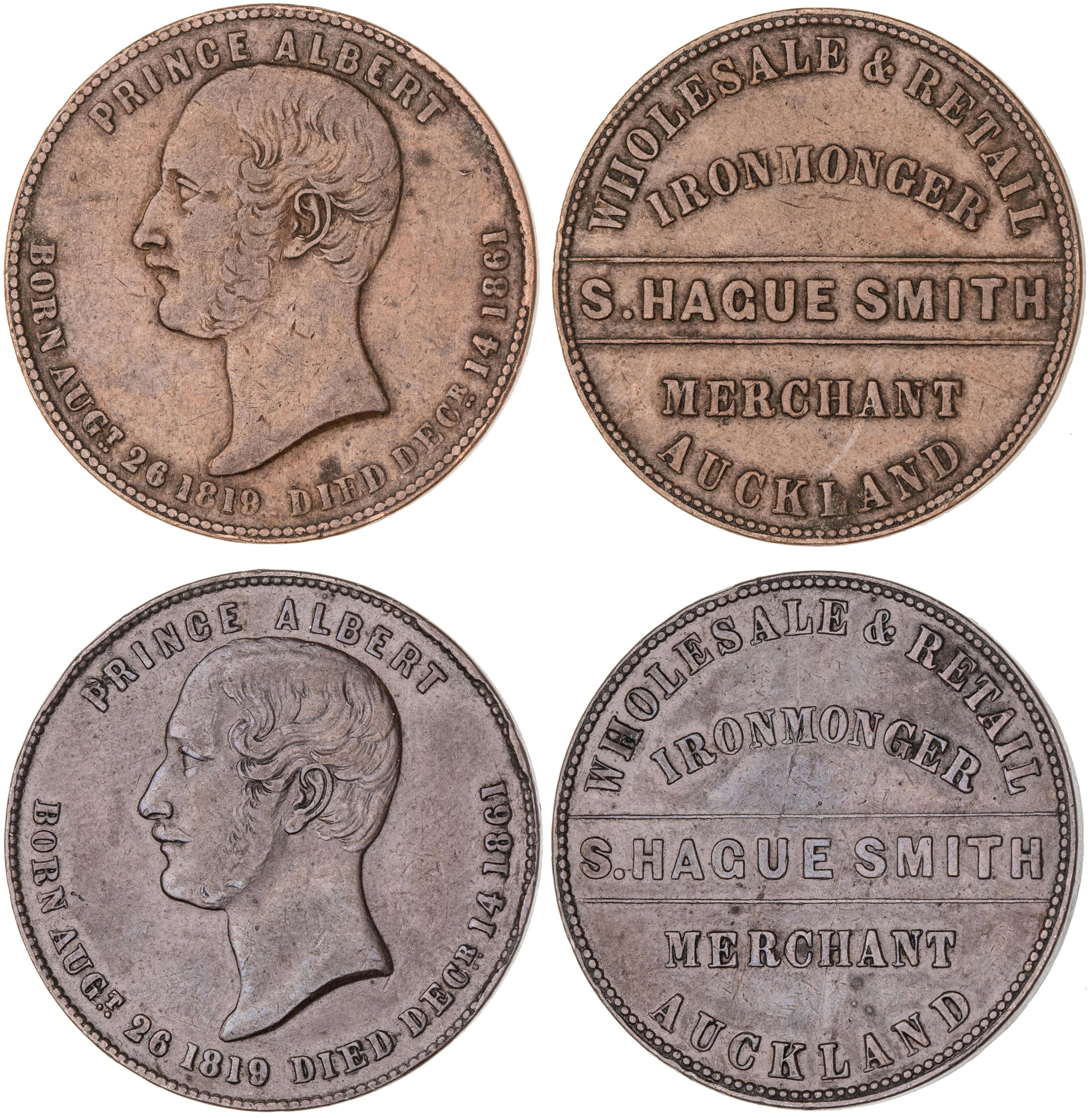 Auckland, New Zealand, S. Hague Smith, Penny, ND, VF