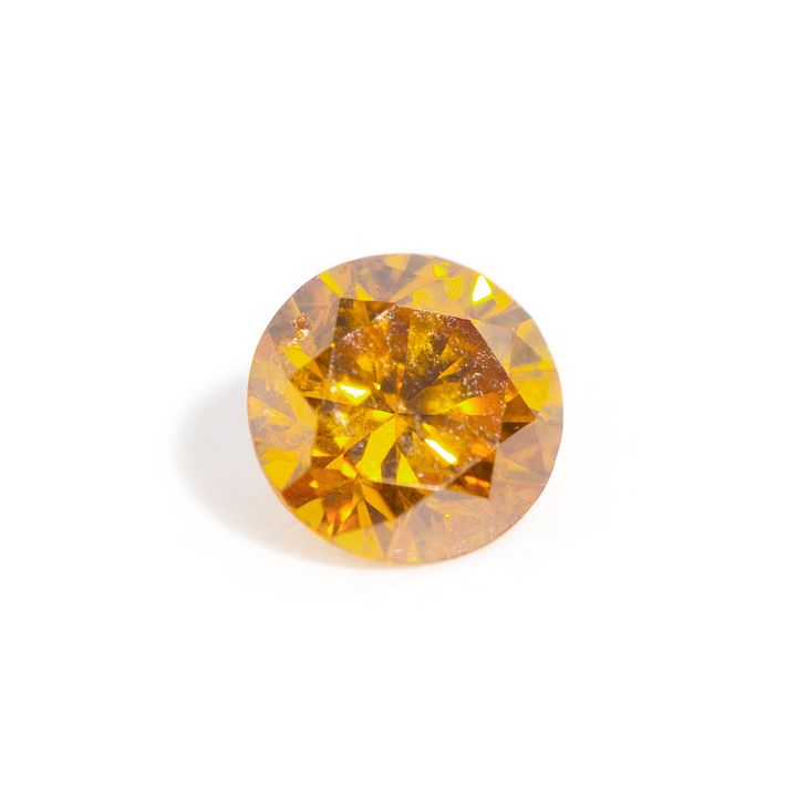 0.24 Carat Natural Bright Orange Diamond,