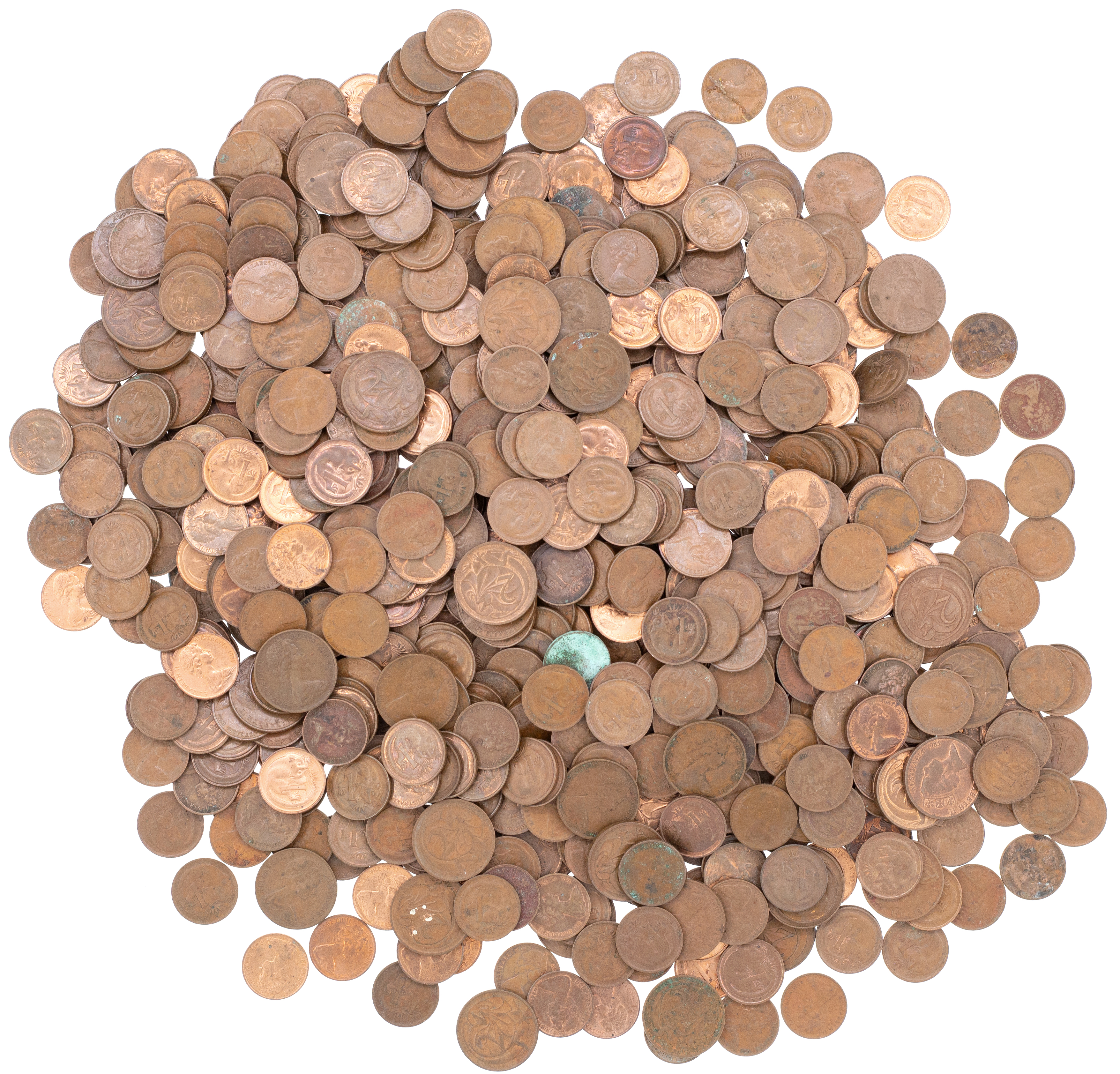 Elizabeth II, One Cent - Two Cents, Poor - EF