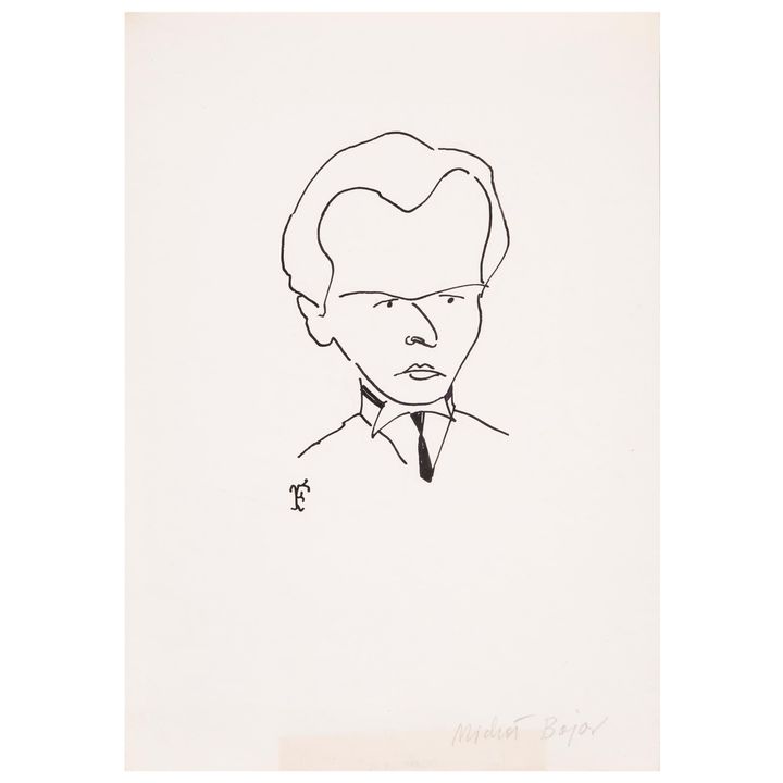 Jerzy Flisak | Karykatura Michała Bajora