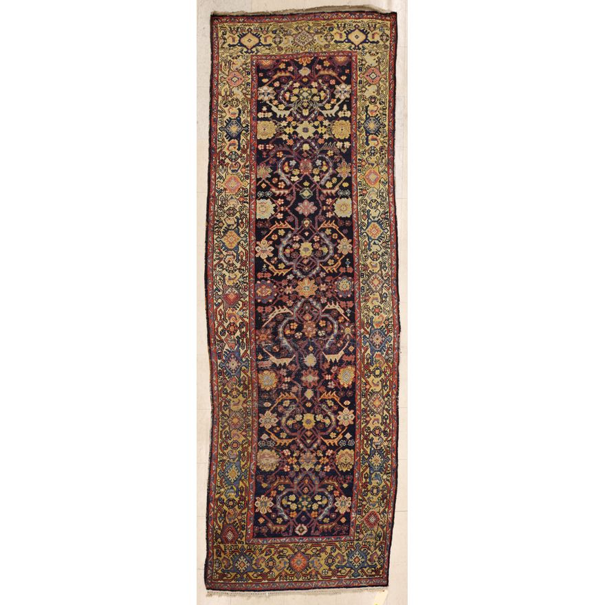 Antique Caucasian Oriental Runner Rug