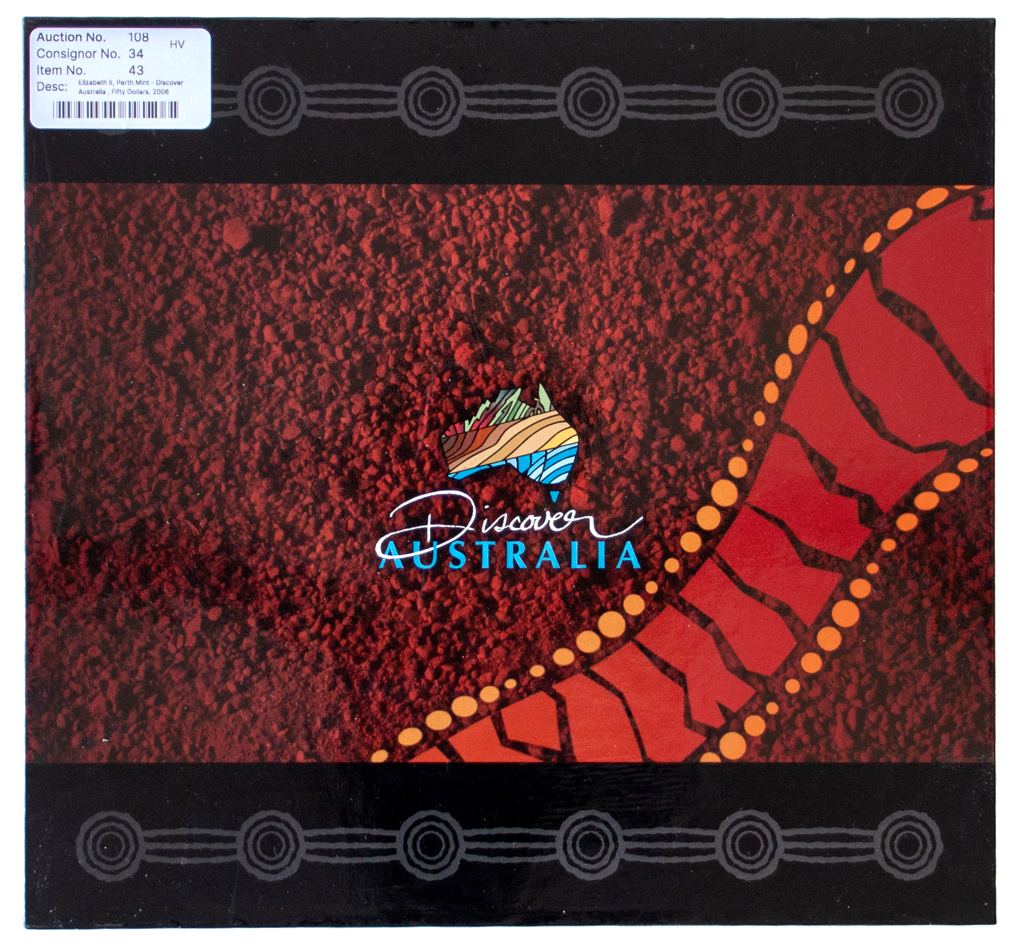 Sets, Elizabeth II, Perth Mint - Discover Australia , Fifty Dollars, 2006, FDC