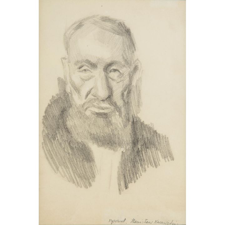 Stanisław Kamocki | Głowa starego mężczyzny z brodą (ojca artysty), ok. 1910 r.