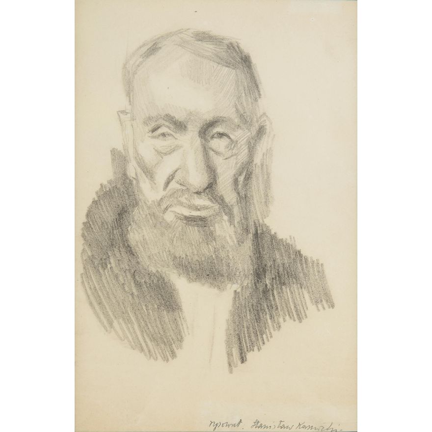 Stanisław Kamocki | Głowa starego mężczyzny z brodą (ojca artysty), ok. 1910 r.
