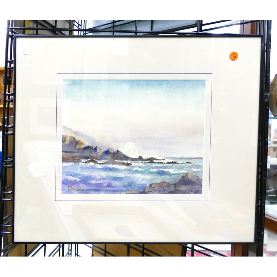 Eric Johnanson (WA) Seascape Watercolor Framed 18''x22''