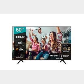 HISENSE 50'' A6G UHD SMART TV WITH HDR AND BLUETOOTH - CRACKED