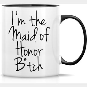 RETREEZ FUNNY MUG - I'M THE MAID OF HONOR 11 OZ CERAMIC COFFEE MUGS - FUNNY, SARCASM, SARCASTIC, MOTIVATIONAL, INSPIRATIONAL BIRTH