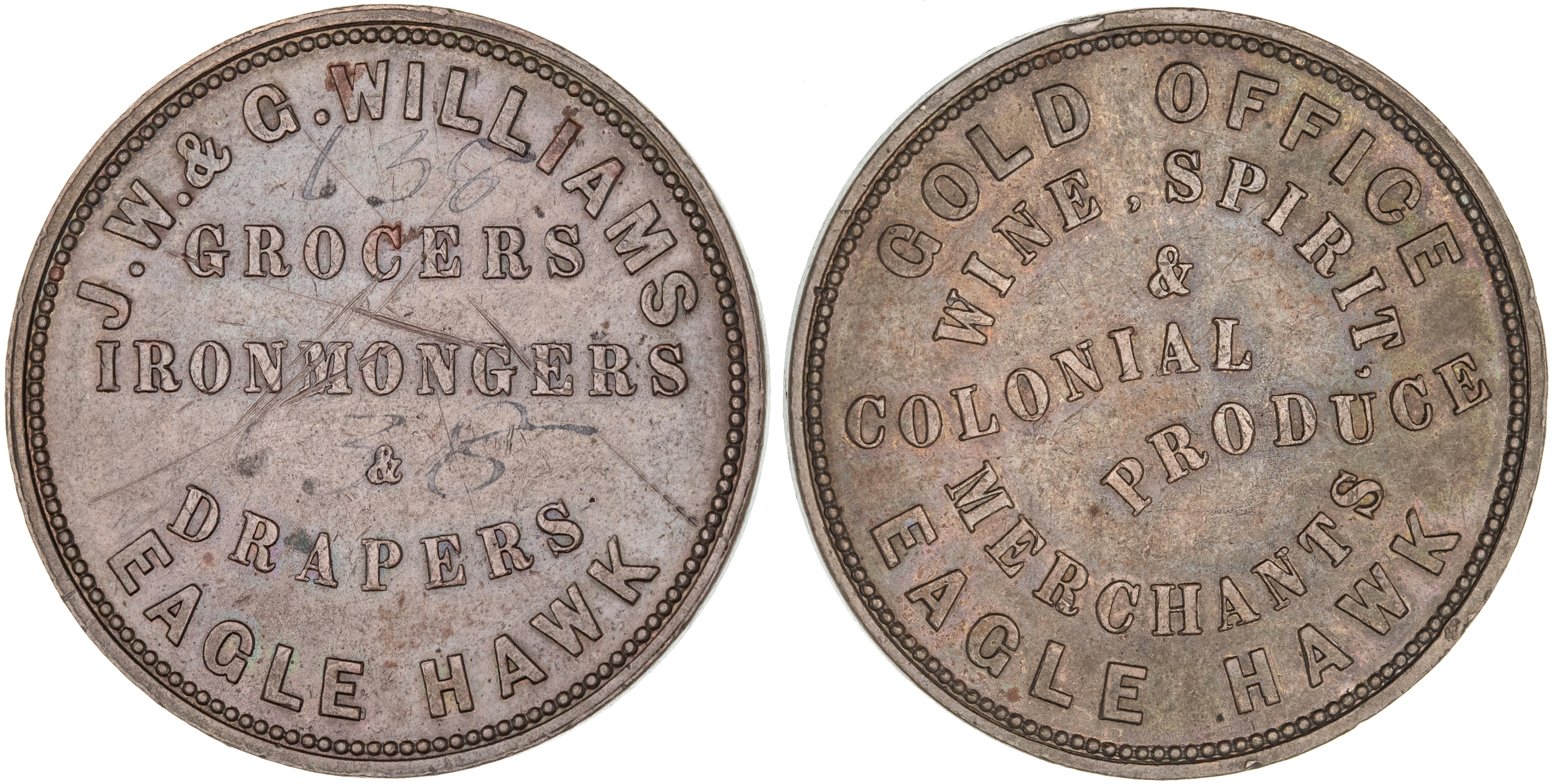 Eaglehawk, Victoria, J. W. & G. Williams, Penny, VF