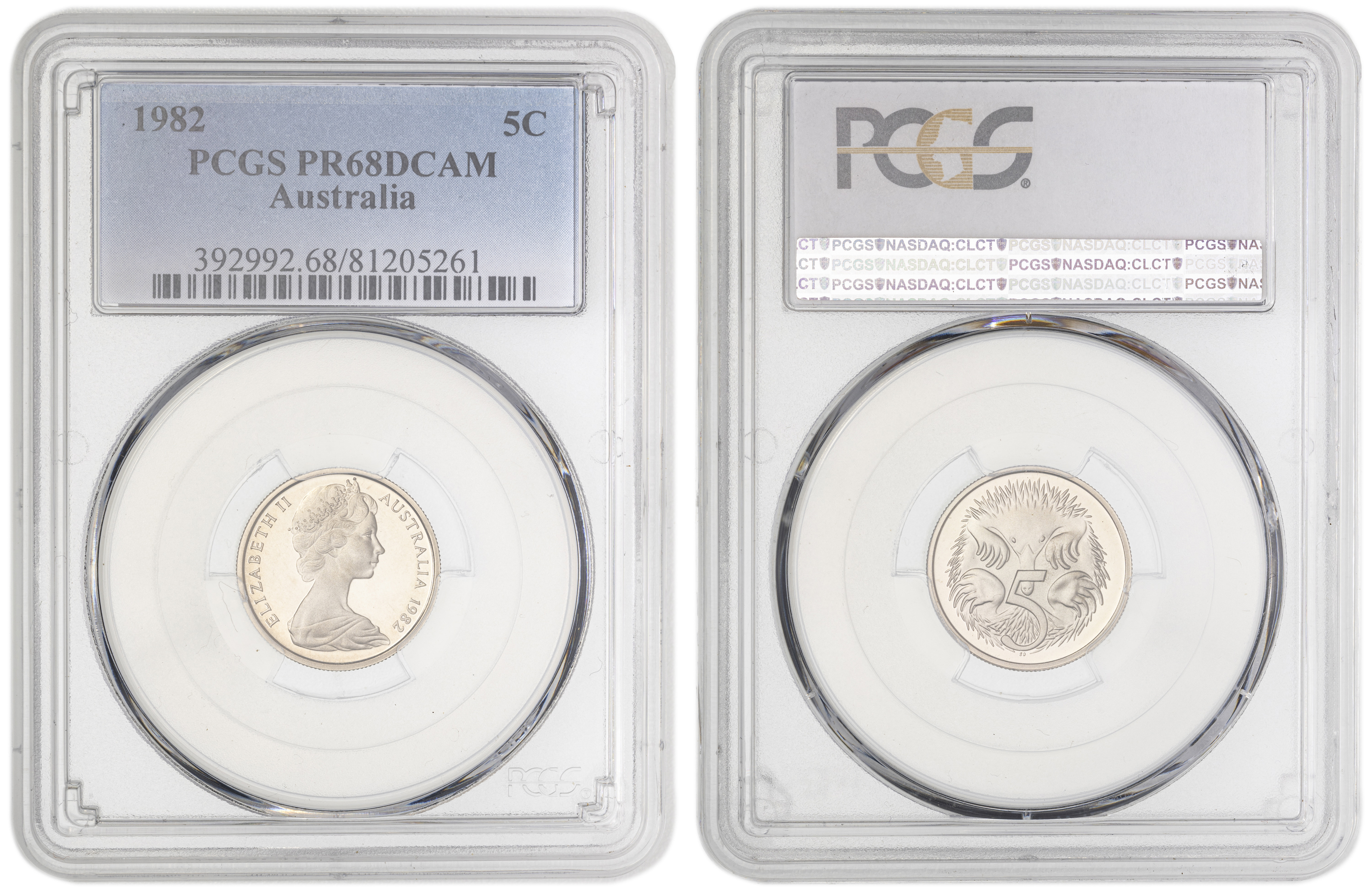 , Five Cent, 1982, PCGS PR68DCAM