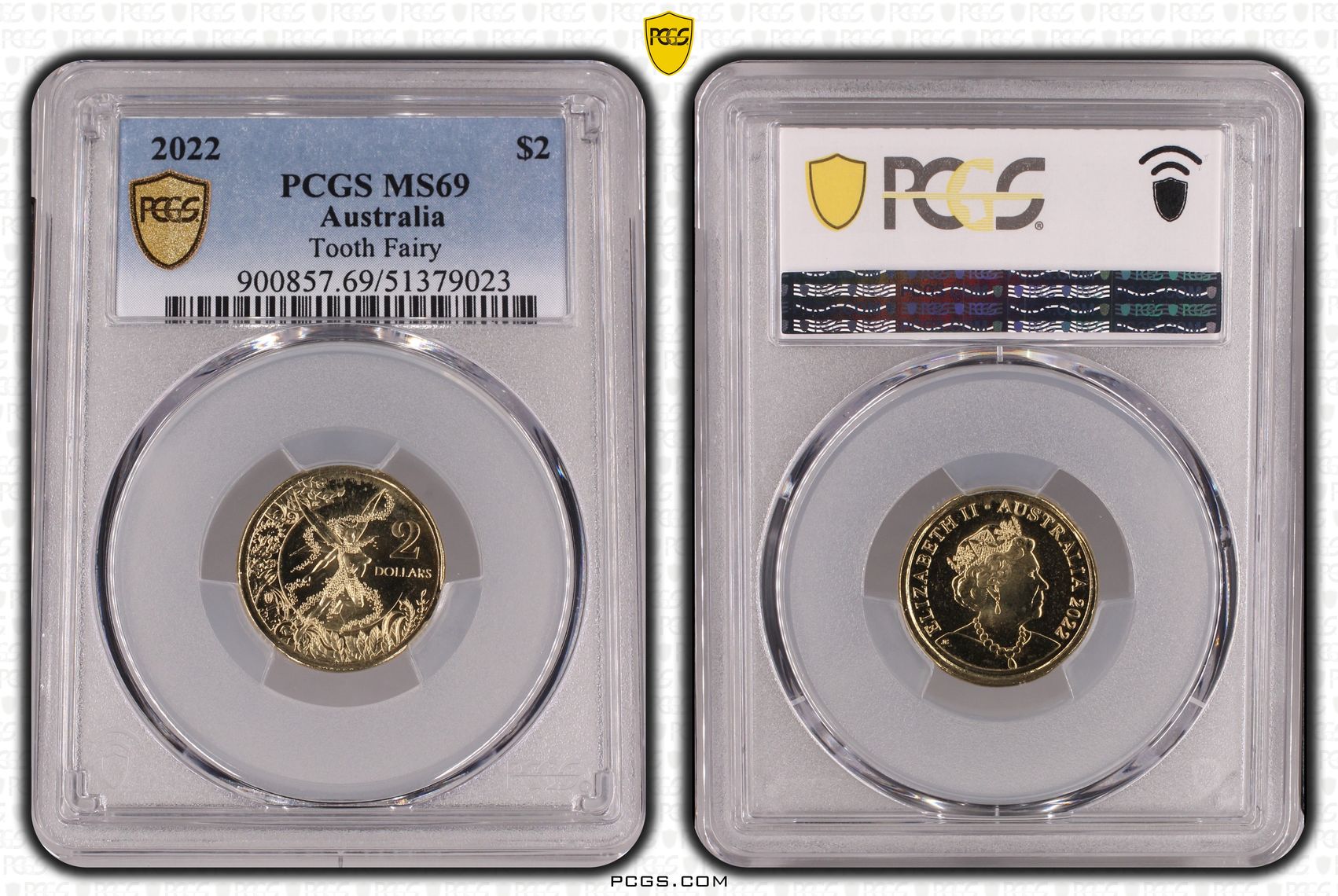 Tooth Fairy, Two Dollar, 2022, PCGS MS69