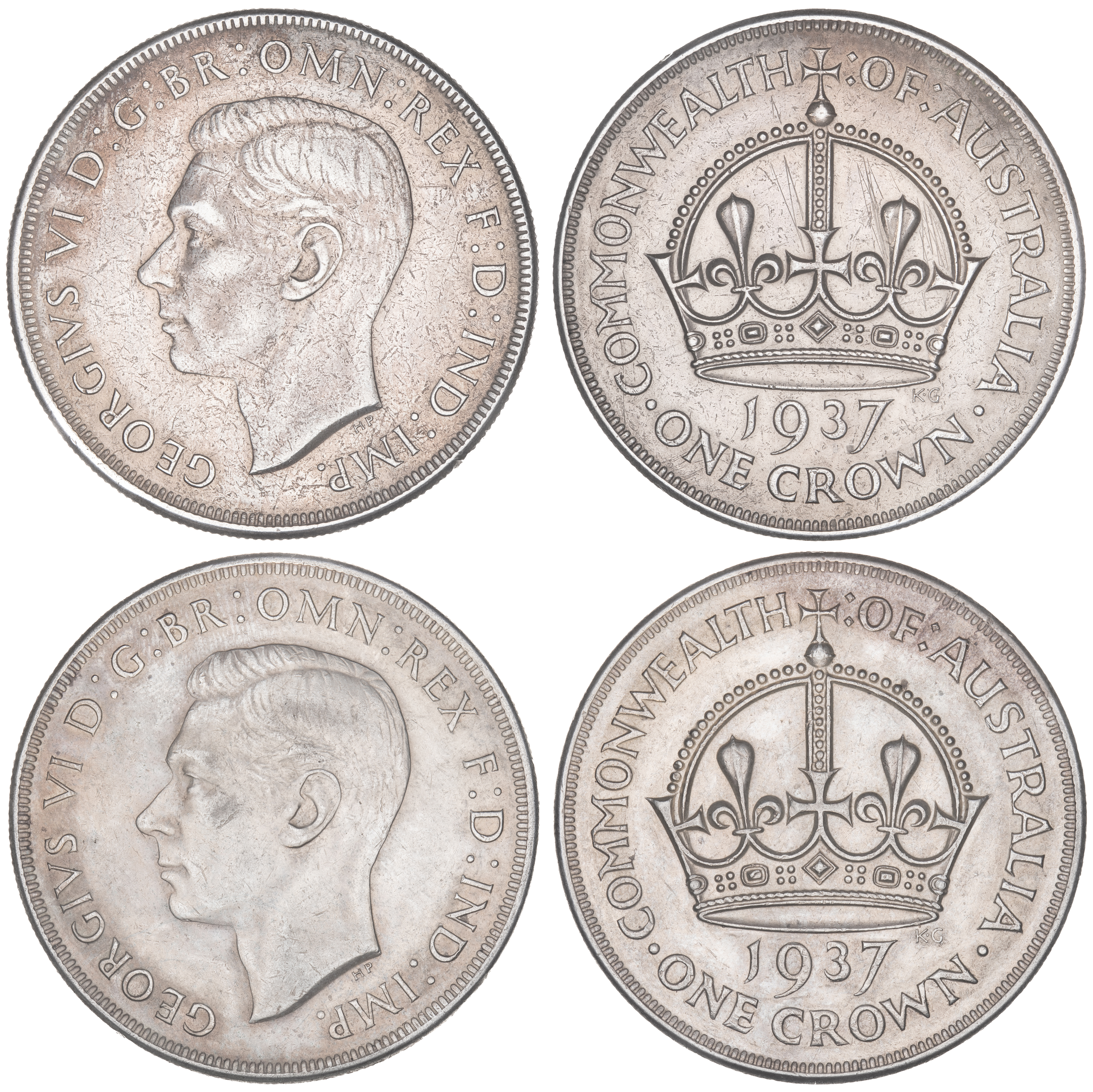 George VI, Crown, 1937, aEF