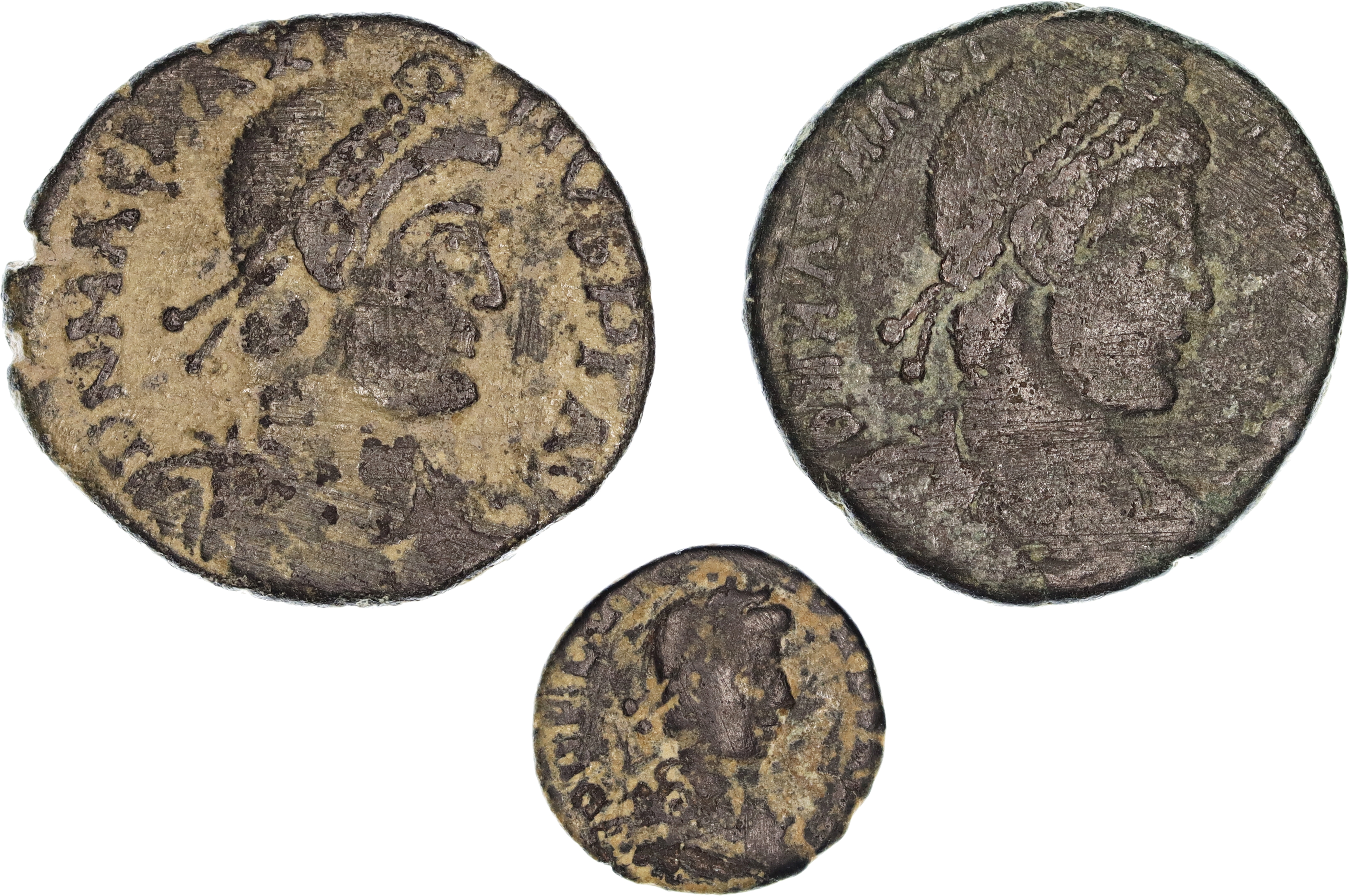 Roman Empire, Magnus Maximus & Flavius Victor, Æ, 383-388 AD, nF-nVF