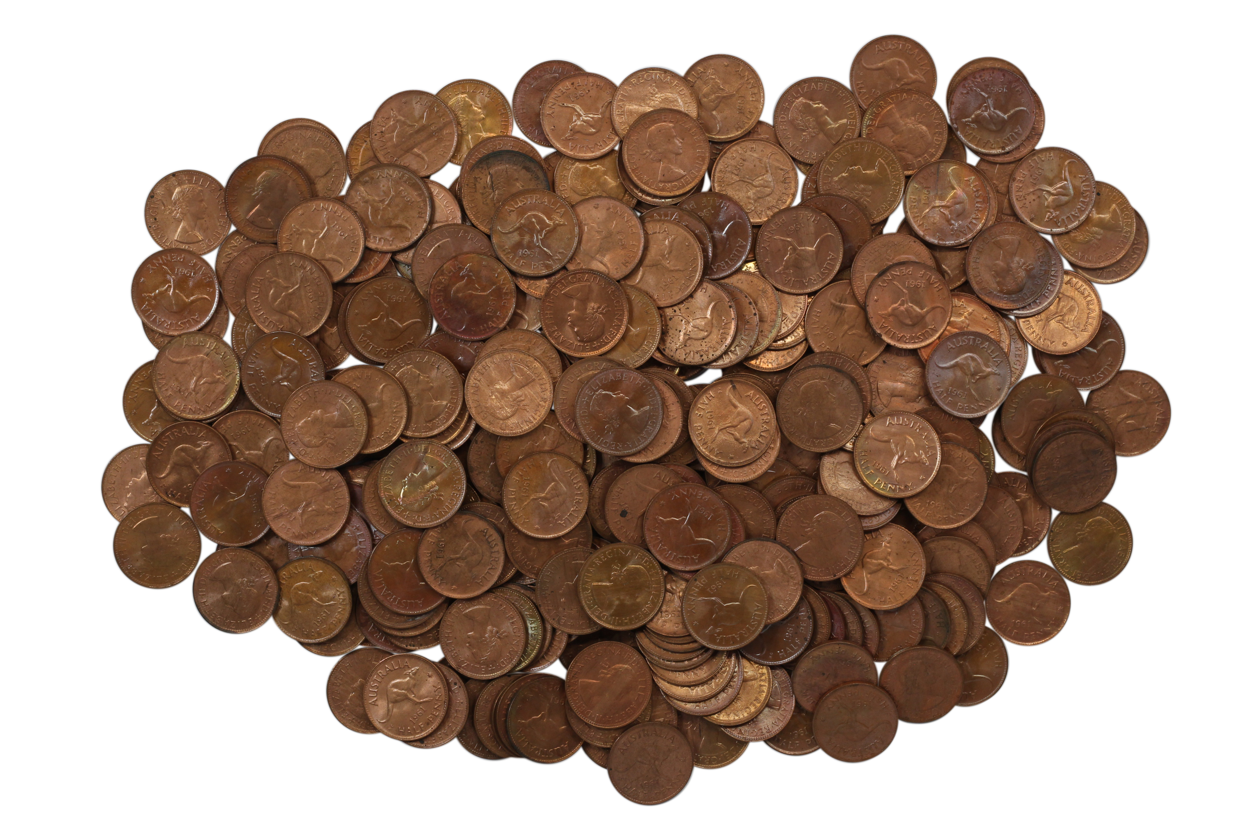 903. · Elizabeth II, Half Penny, 1961-Y., UNC