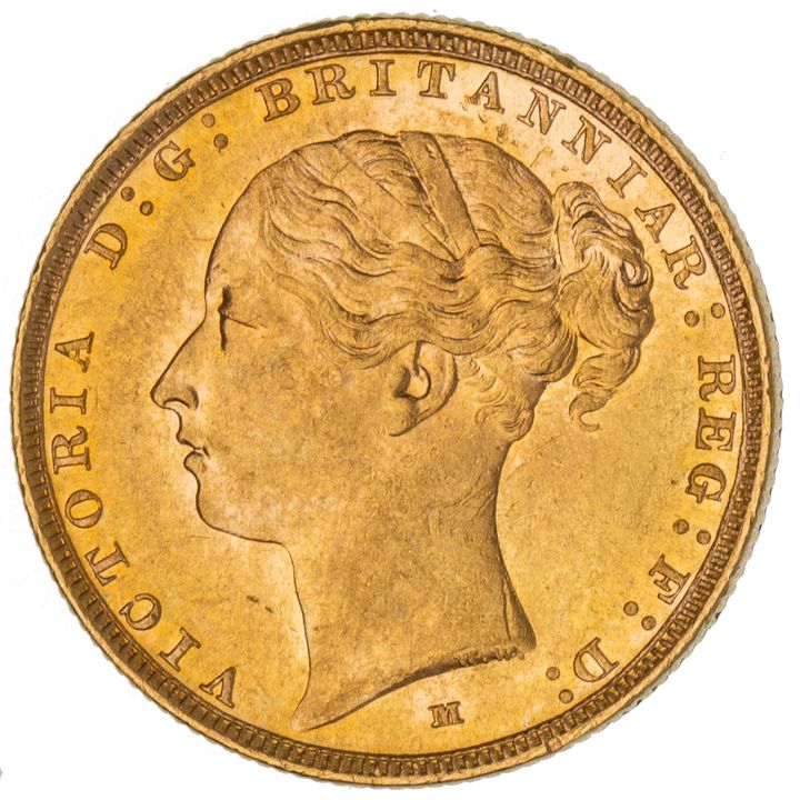Victoria, Sovereign, 1883-M, UNC