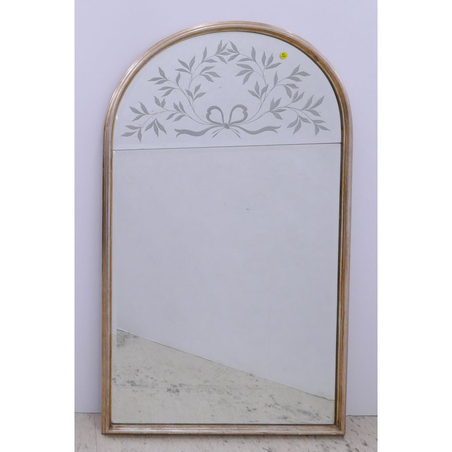 LaBarge Italian Domed Top Hanging Mirror- 44x26''