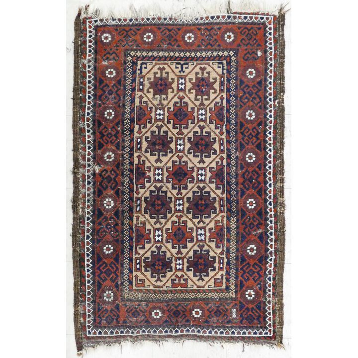 Antique Balouch Rug As-Is 4'6''x2'10''